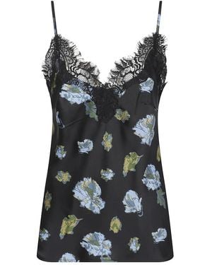 Gold Hawk Sleeveless Tops - Black