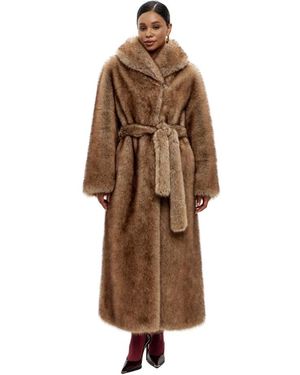 CESARE GASPARI Faux Fur &Amp; Shearling Jackets - Braun