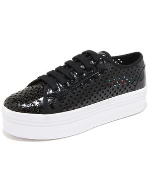 Jeffrey Campbell Star Cut Slip-On Sneaker Schuhe - Schwarz