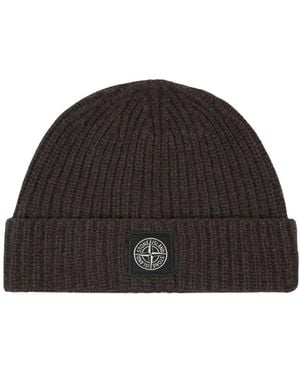 Stone Island Beanies - Negro