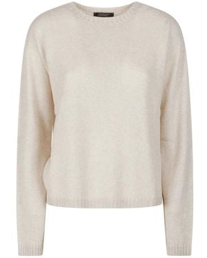 Aragona Trui Met Ronde Hals - Wit