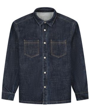 Arte' Denim Oversize Hemden - Blau