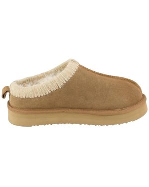 Rohde Schoenen ,Bruin ,Leer Genova 7081 Clog - Naturel