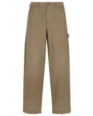 Maison Margiela Straight Trousers - Natural