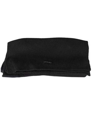 Calvin Klein Geribbelde Gebreide Sjaal Winteraccessoire - Zwart