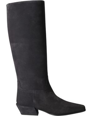 Semicouture Cowboy Boots - Negro