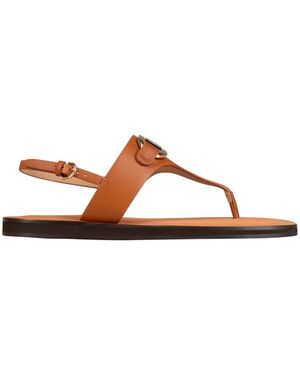 Ferragamo Flat Sandals - Brown