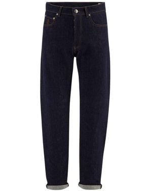 Brunello Cucinelli Slim-Fit Jeans - Bleu