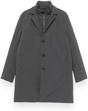 Save The Duck Single-Breasted Coats - Gray