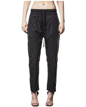 Thom Krom Broeken ,Zwart ,Katoen Moderne Zwarte Relaxte Broek