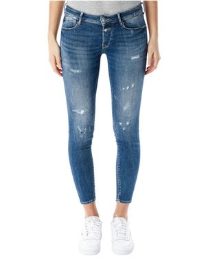 Le Temps Des Cerises Skinny Fit Jeans - Blue