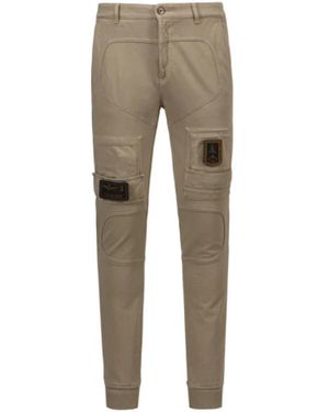 Aeronautica Militare Slim-Fit Trousers - Natural