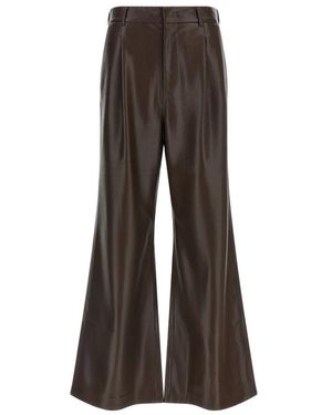 ANDAMANE Wide Trousers - Marron