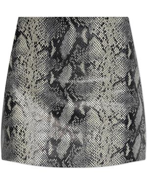 AllSaints Leather Skirts - Gris