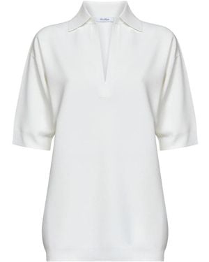 Max Mara V-Neck Knitwear - Blanco