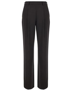 Twinset Straight Trousers - Negro