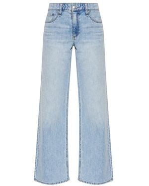Rag & Bone Jeans ,Blauw ,Katoen Featherweight Cam Relaxed Straight Jeans