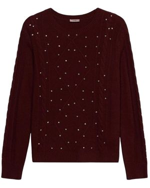 Oltre Round-Neck Knitwear - Violet