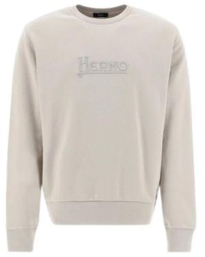 Herno Sudadera Algodón Logo Chantilly - Wit