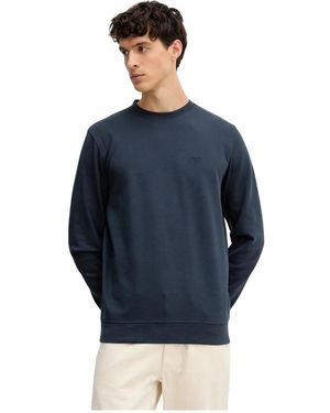Barbour Hoodies & Sweatvesten ,Blauw ,Katoen Lambeth Sweatshirt