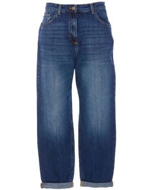 Elisabetta Franchi Straight Fit Jeans - Blue