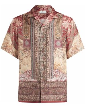 Etro Short Sleeve Shirts - Marrone