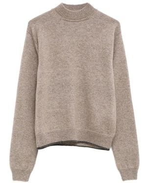 Jacquemus Truien & Vesten ,Wol Cachemire Knit - Grijs