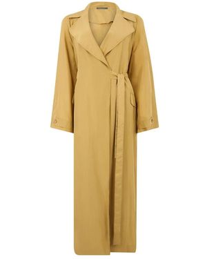 Alberta Ferretti Belted Coats - Giallo