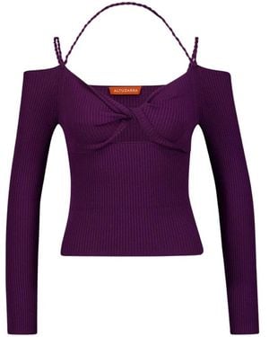 Altuzarra Long Sleeve T-Shirts - Purple