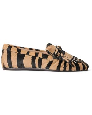 Stuart Weitzman Britt Fringe Moccasin - Bruin