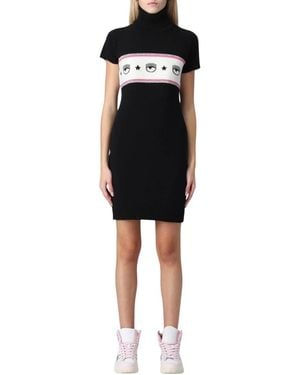 Chiara Ferragni Knitted Dresses - Zwart