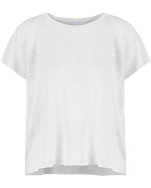Bomboogie Pure Linnen T-Shirt - Wit