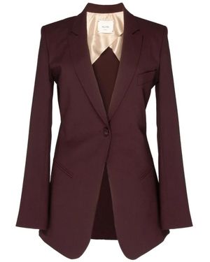 Alysi Einknopf-Blazer - Lila