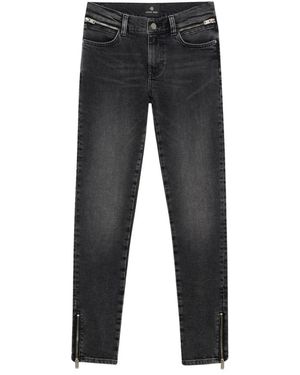 Anine Bing Low Rise Skinny Jeans - Schwarz