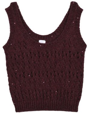 Eleventy Sleeveless Tops - Red