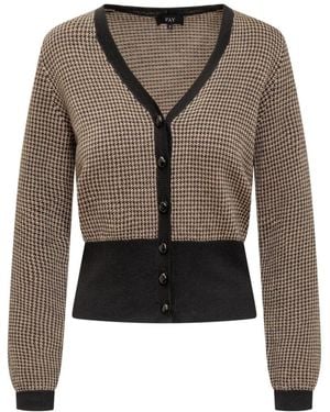 Fay Langärmliger Cardigan - Braun