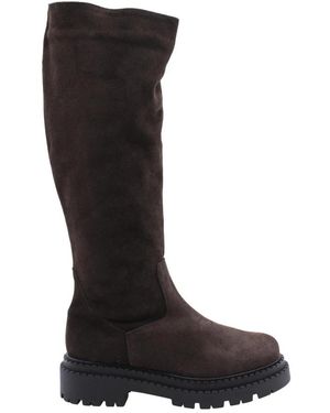 E mia Schoenen ,Bruin High Boot - Zwart