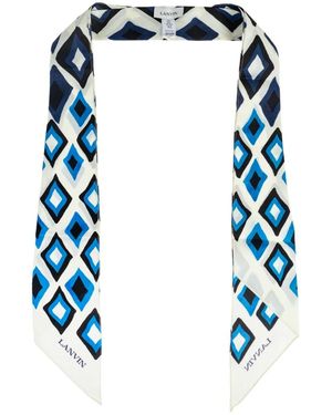 Lanvin Silky Scarves - Blue