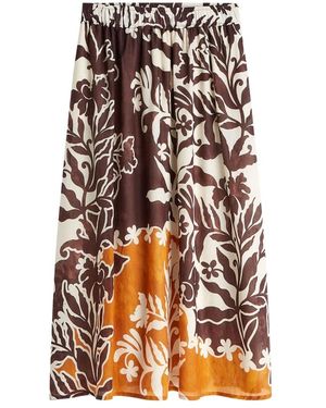 Summum Border Print Double Skirt - Meerkleurig