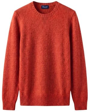 Drumohr Round-Neck Knitwear - Rouge