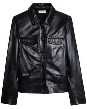 Zadig & Voltaire Leather Jackets - Black