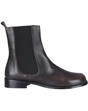 Ángel Alarcón Schoenen ,Bruin ,Leer Chelsea Boots - Zwart