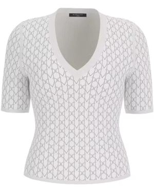 Marciano V-Neck Knitwear - Blanco