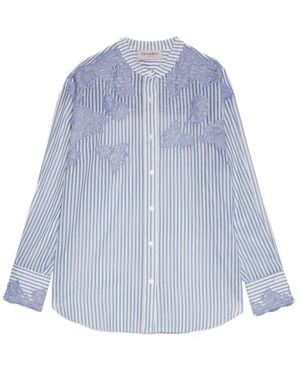 Ermanno Scervino Overhemden ,Blauw ,Casual Shirts