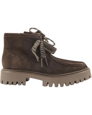 Guess Lace-Up Boots - Marrón