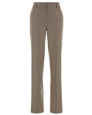 PT Torino Straight Trousers - Marrón
