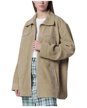 Halfboy Jassen ,Leer Kasia Jacket - Naturel