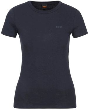 BOSS Tops ,Blauw ,T-Shirts