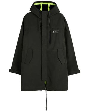 Munich Khaki textil parka für frauen - Schwarz