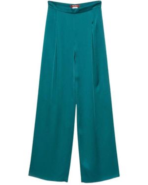 Max Mara Msealpaca Wijde Broek - Groen
